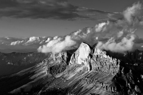 Luftaufnahmen in Südtirol, Dolomiten